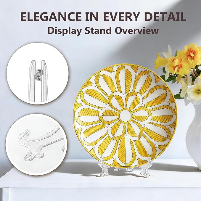 Artliving 8 Inch Clear Plastic Easels or Stand/Plate Holders to Display - Image 4