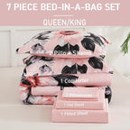 Yogeneg King Size Comforter Set 7 Piece Bed in a Bag, Soft Microfiber Comforter - Image 6