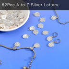 stino 200Pcs A-Z Metal Letter Charms - Image 2