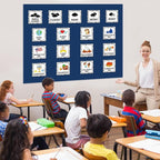Qyeahkj 17.7in x 20ft Bulletin Board Paper Roll Bulletin Board Background Paper - Image 5