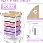 SYKIARIOL Rolling Craft Storage Cart - Image 3