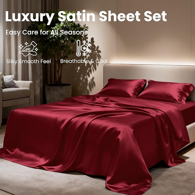 Love's cabin Satin Queen Sheets Set - Image 8