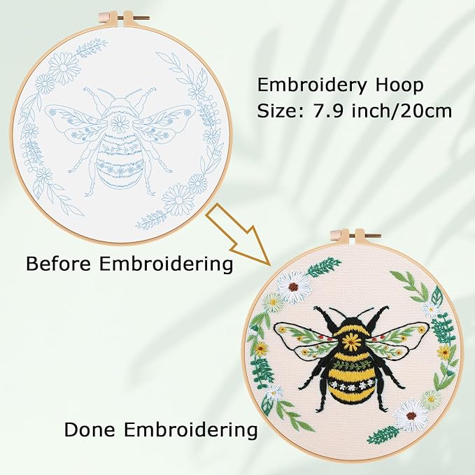 Louise Maelys Bee Embroidery Kit - Image 4