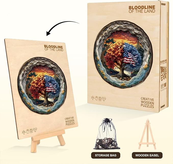 Tree of Life Puzzles Cave Seasons Sunset Nature Landscape Puzzle Adults Gifts - Image 5