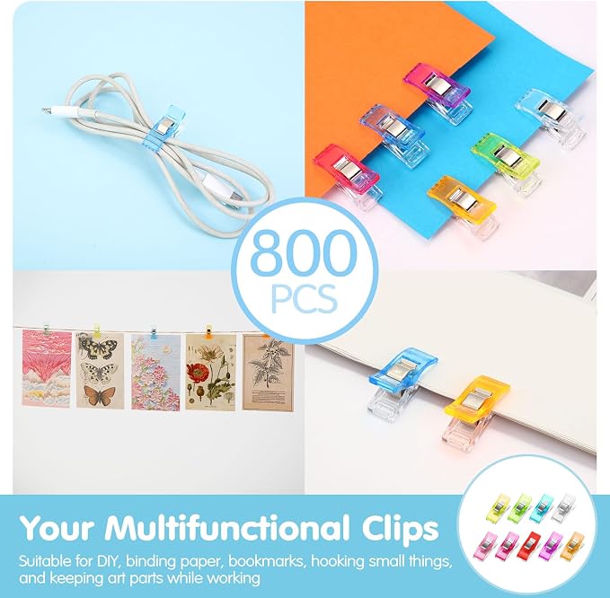 Beeveer 800 Sewing Clips for Fabric and Quilting - Image 6