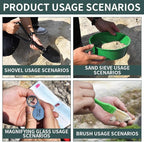 15 PCS Geology Rock Pick Hammer Kit, 22oz Hammer & Digging Chisels - Image 4