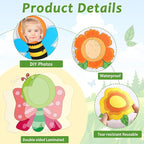 60pcs Summer Flower Theme Cutouts Flowers Bulletin Board Decorations Colorful - Image 3