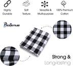 Pico Textiles 2 Yards Bolt Black and White Buffalo Plaid Checkered Flannel - Image 5