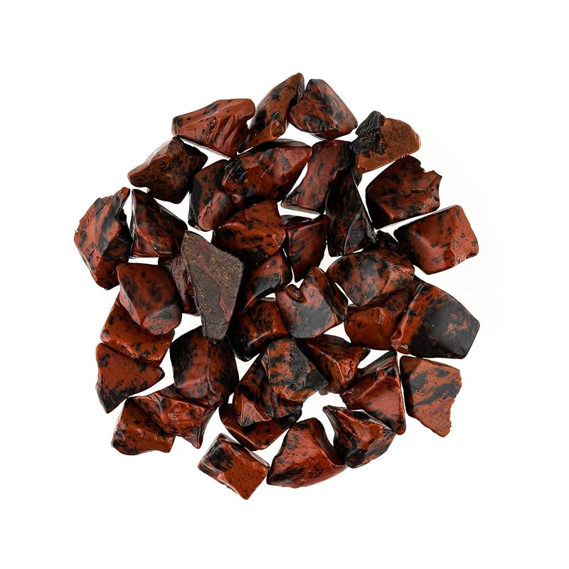 ColouredRocks 100 carats Mahogany Obsidian Crystals, Raw Stones, Rough Gemstones by ColouredRocks