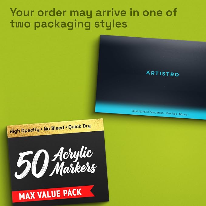 ARTISTRO Acrylic Glass Markers for Wine Glasses and Drinkware, Vibrant Dual Tip - Image 10