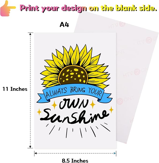 HTVRONT Heat Transfer Paper for Light T Shirts - Image 5