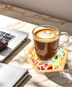 A&H Zier 4-Pack Kids Mosaic Coaster Kit – DIY Arts and Crafts - Image 6