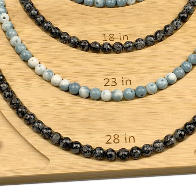 Petoysoso Bead Board for Jewelry Making, Bamboo Necklace Making Supplies - Image 5
