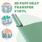 Tintnut Summer Green Puff Heat Transfer Vinyl Roll, easy cut & weed, stretch - Image 3