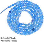 2mm 180pcs Blue Crystal Tiny Gemstone Beads - Image 3
