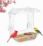 Window Bird Feeder with 4 Extra Strong Suction Cups | Clear Bird Feeder with by PremiumProductsExceptional