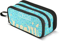 Custom Teal Blue Ice Cream Print Pencil Case Box Boys Girls Personalized Name by BOENLE-WELCOMEYOURCOMING