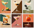 EIBEILI Diamond Art Kits for Adults-6P Wine Cocktail Diamond Painting Kits | by EIBEILIDiamondPainting