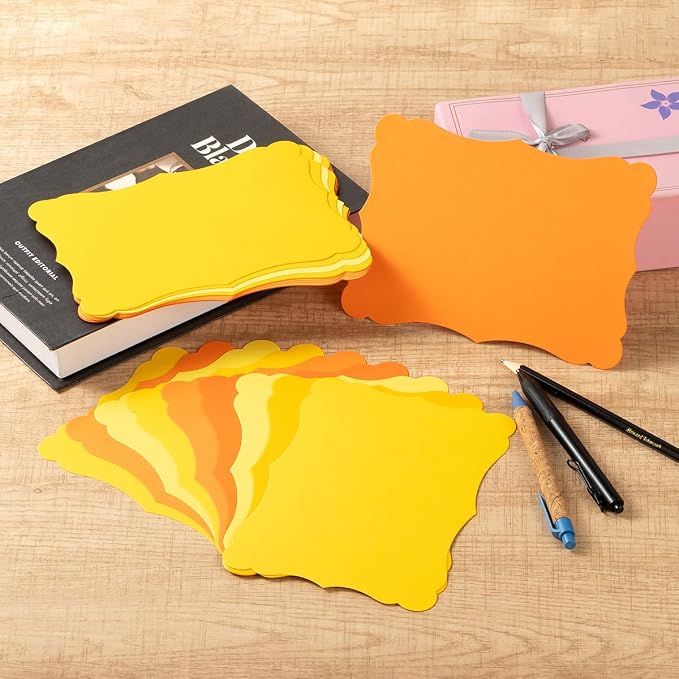 50 Pack Blank Kraft Greeting Cards, 5 Colors, 4x6IN | Thick Cardstock Paper - Image 7