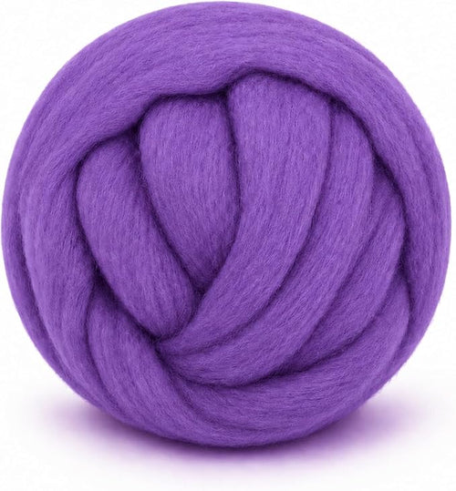 1.76oz Wool Roving: Needle Felting Wool White Roving Wool Felting Supplies Pure by Gipony