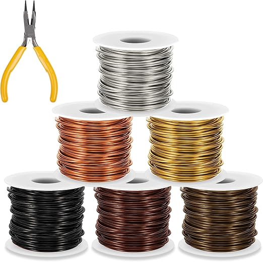 Mudder 6 Rolls Multicolor 20 Gauge Wire by Mudder