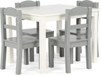 Humble Crew Kids Wooden Table and 4 Chairs Set, and Snack Time by HumbleCrew