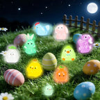 56 Pcs Easter Luminous Mini Resin Figurines 56 Style Glow in The Dark Little - Image 6