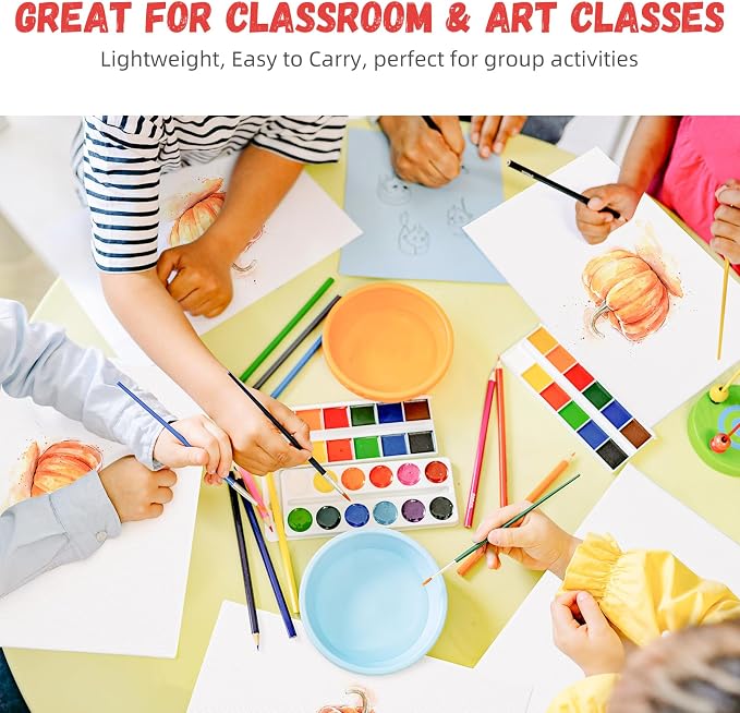Simetufy 64 Pack Canvas Boards for Painting 8 x 10 inch, Bulk Blank Canvas for - Image 9
