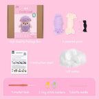 HOUSE CREATIVITY Crochet Kit for Beginners, Make a Fluffy Sheep, Amigurumi - Image 3