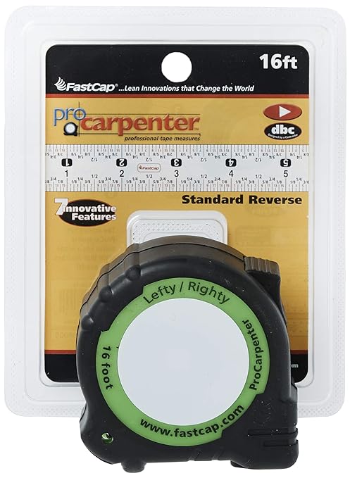 FastCap ProCarpenter Standard Reverse Measuring Tape, 16 Foot | Standard - Image 4