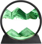 Arthink Moving Sand Art Picture in Motion Round Glass 3D Deep Sea Landscape by Arthink