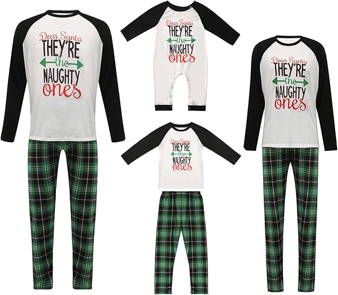 Awoscut Family Christmas Pajamas Matching Pajamas for Family, Xmas PJs Sets Holiday Sleepwear