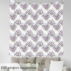 Purple Lavender Fabric by The Yard, Rustic Country Decor Soft Flannel Polyester - Image 4