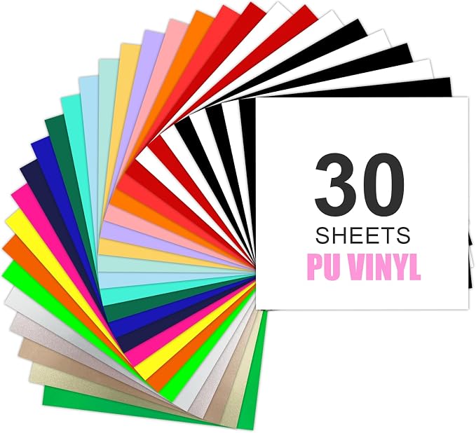 Yiwloer 12" x 12" HTV Heat Transfer Vinyl, Designs by YIWLOER