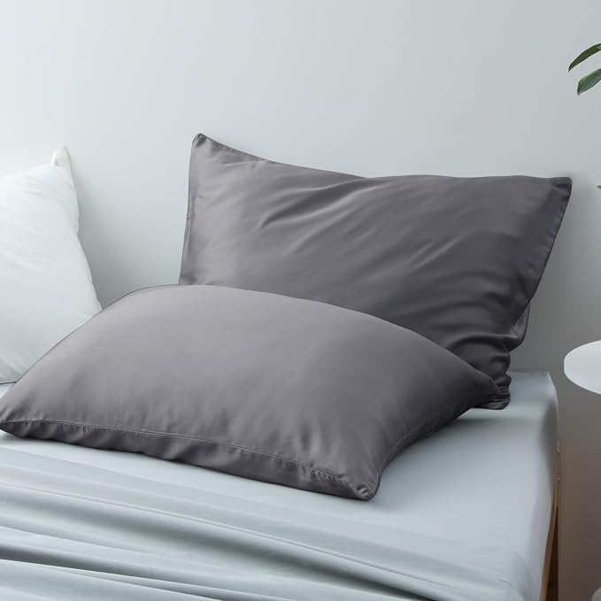 4-Pack Bamboo Viscose Zippered Pillow Cases Standard Size, 400 Thread Count - Image 5
