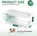 SUNALLY Window Bird Feeder for Outdoors, Transparent Birds House Outside Wild - Image 2