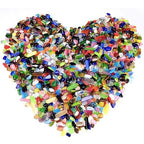 1 Lb Decorative Crystal Pebbles Irregular Shaped Colorful Opal Stones Cat's Eye - Image 2
