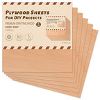Rowood Cherry Plywood Sheets for Laser Cutting, 6 Pack 3mm Thin Unfinished Wood - Image 8