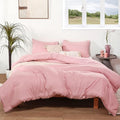 ROSGONIA King Size Comforter Set Pink by ROSGONIA