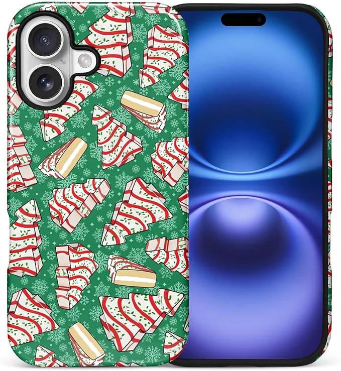 Case for iPhone 17, Scratch Resistant Hybrid Double Layer Hard Shell，Christmas by Toulas