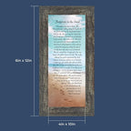 Footprints in the Sand Inspirational Wall Art, Beach Decor, Christian Gifts - Image 3