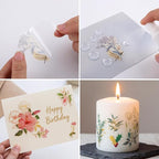 Pengxiaomei 210 Pieces Flower Stickers, Scrapbooking Stickers Self-Adhesive - Image 8