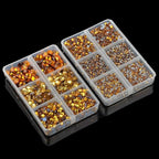 10000Pcs 2-Boxes Mixed Size Hot Fix Round Crystals Gems Glass Stones Hotfix - Image 5