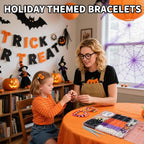 YMSDZHL 3300+PCS Clay Beads Bracelet Making Kit, Halloween DIY Flat Preppy Beads - Image 7