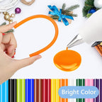24PCS Mini Size 0.27" Dia x 8" Long Color Hot Melt Glue Sticks, All Temperature - Image 3