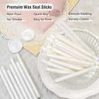 60pcs Wax Seal Sticks with Glue Gun Kit, Pearl White Sealing Wax Sticks - Image 2