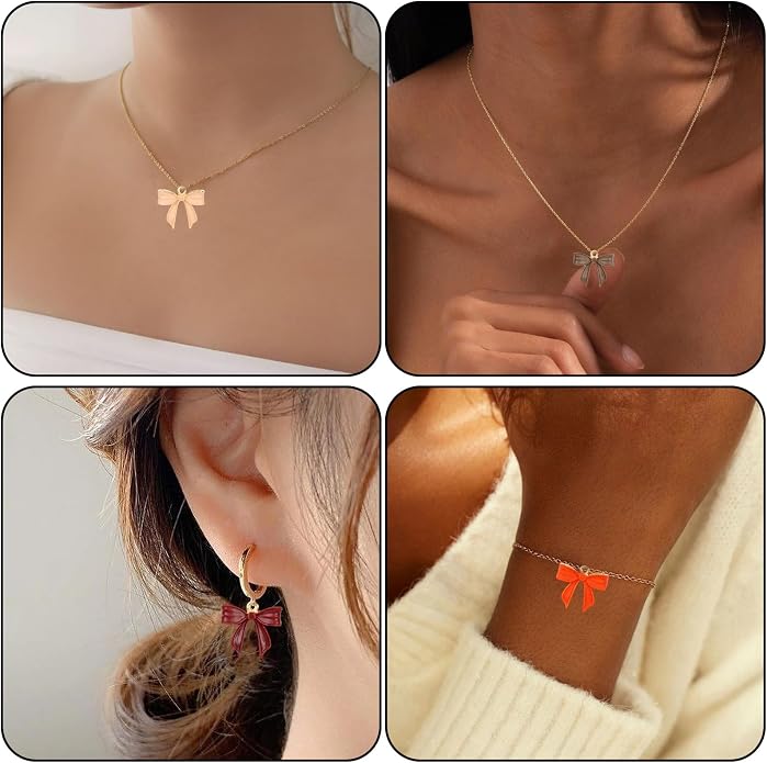 Bow Charms for Bracelet Jewelry Making Cute Bracelet Charms | 18Pcs, Bow Charms - Image 6