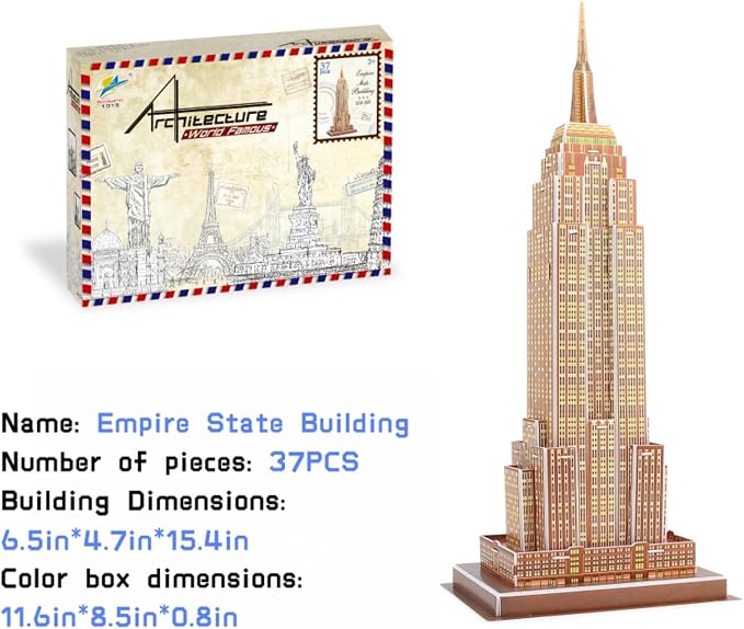 Architecture World Famous of 3D Puzzle.Build Your Own Collection of 17 Global - Image 5