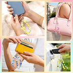 TOHONGADON 883 PCS Bead Keychain Making Kit, Colorful Bead Keychain Kits - Image 8