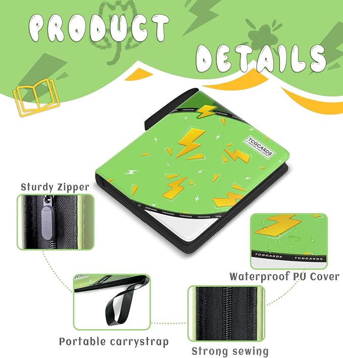 Trading Card Binder 9 Pocket, Card Binder 900 Pockets, Card Book Holder Cards - Image 3